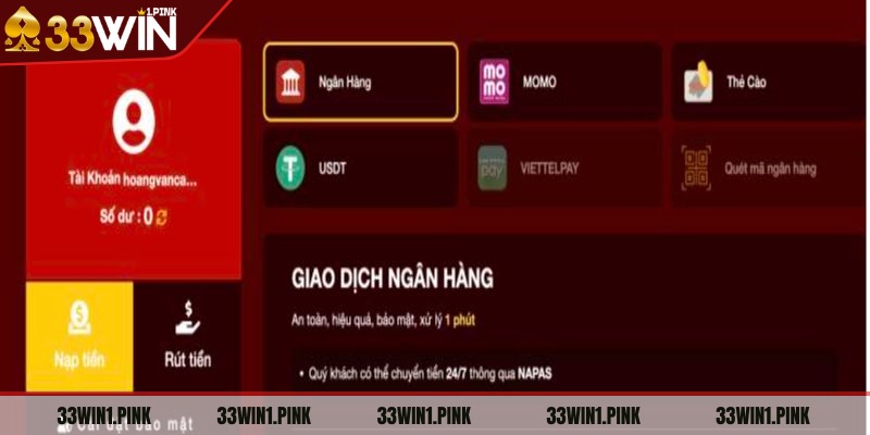 nap-tien-33win-nhung-hinh-thuc-nap-tien